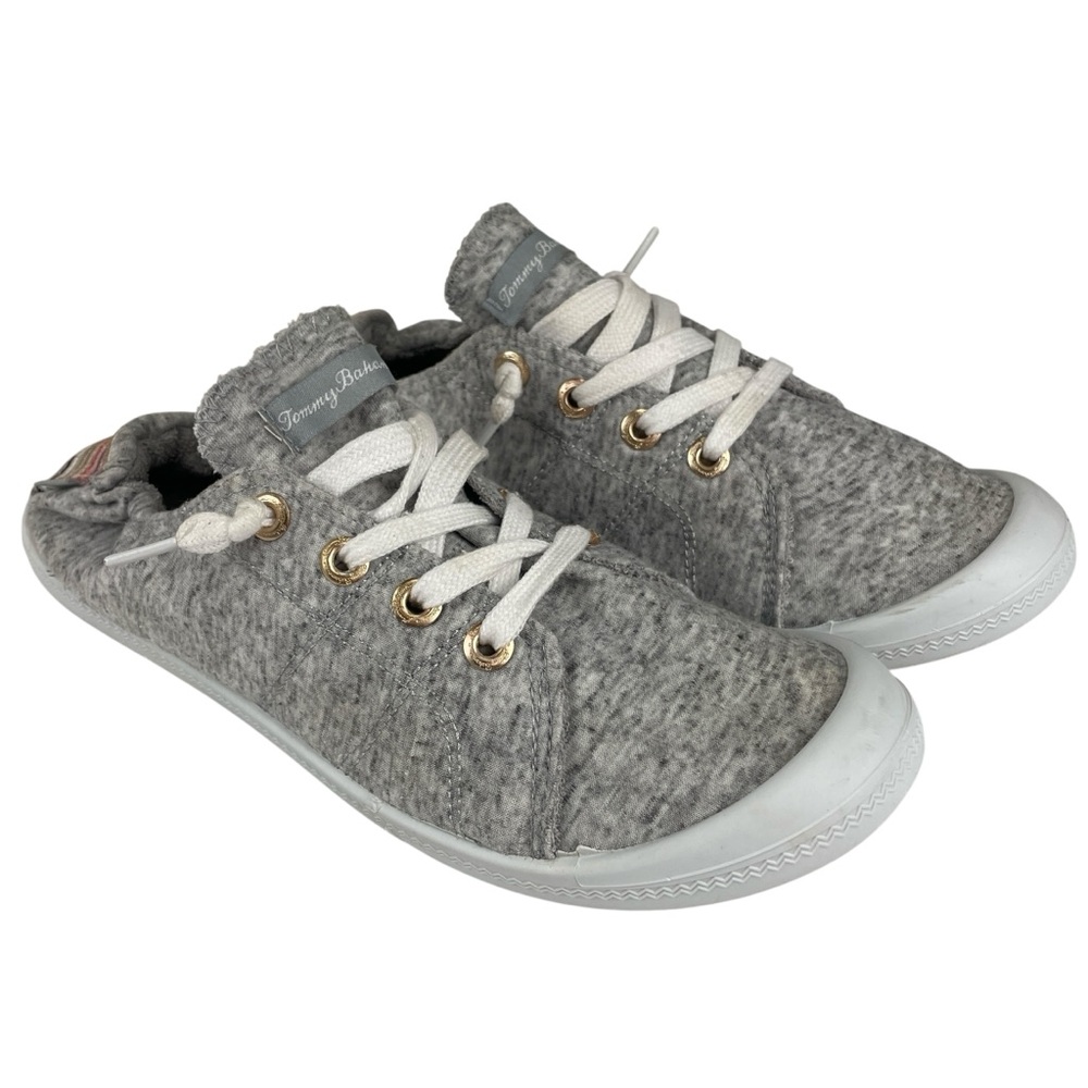 Tommy Bahama Womens Slip on Grey Casual Lace Up Sneakers Shoes Size 10